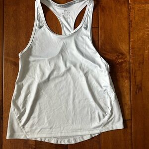 Nike White Dri-FIT Tank Top